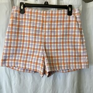 Ann Taylor NWOT Women Sz 4 Plaid Shorts Preppy Tailored Elevated Chic Travel